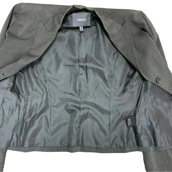 MEXX Collared Button Grey Blazer Size 8 - Picture 10 of 11